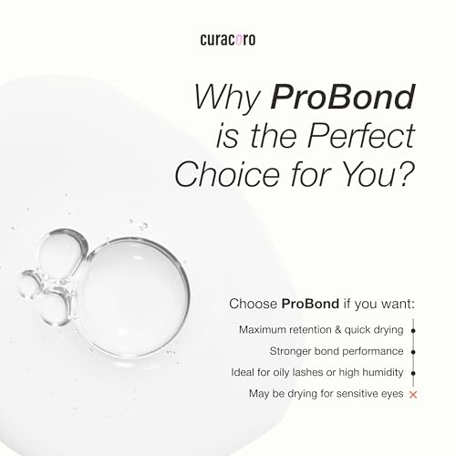 Curacoro ProBond - Lash Bonder for Lash Extensions, Fast-Curing Glue Sealer for Oily Lashes & Humid Environments, Longer Retention & Reduced Irritation (15ml)