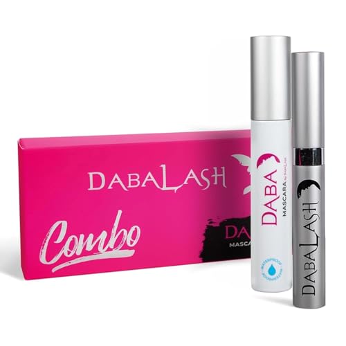 DABALASH Waterproof Combo ? Professional Eyelash & Brow Growth Serum + Waterproof Mascara ? Promotes the Appearance of Naturally Longer, Fuller & Thicker Lashes + Brows ? 0.18 oz & 0.45 oz