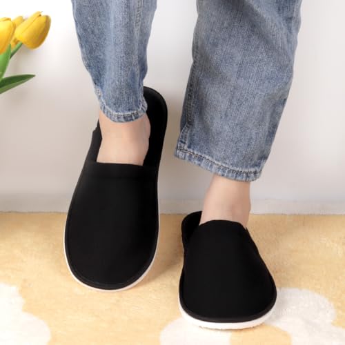 Yeios 20 Pairs Disposable Slippers for Guests Hotel Slippers Spa Slippers Non-slip Washable House Slipper Bulk for Adult for Men and Women