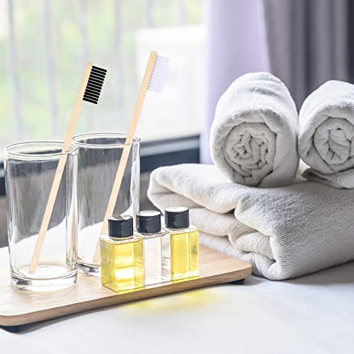 Vesici 200 Pieces Bamboo Toothbrushes Bulk Soft Bristles Toothbrushes with Micro Fur Ultra Wooden Bamboo Teeth Brushes Manual for Adults Travel Family Hotel Use Individually Packaged