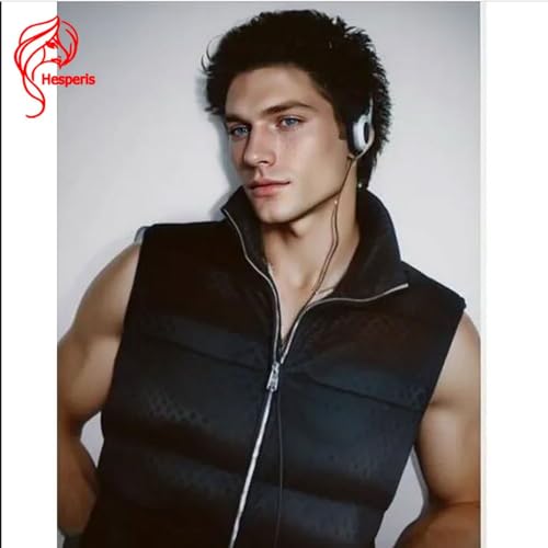 Hesperis Man Wigs Human Hair Brazilian Remy Full Lace Short Cut Wigs For Men Blonde Color Spikey Cut Full Lace Wigs (Blonde)