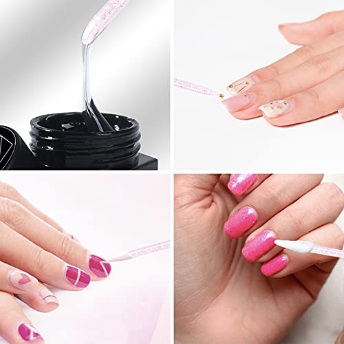 Vaincre 100 PCS Disposable Nail Stick Cuticle Pusher bulk, Double Sided Cleaning Cuticle Stick, Manicure and Pedicure Tool (Pink)