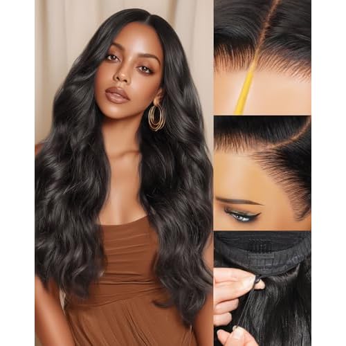 Arabella Hair 13x6 Lace Front Wigs Human Hair 210% Density Glueless Wig Human Hair 100% Body Wave Human Hair Wigs 12A Pre Plucked Pre-Bleached Pre-Cut Glueless Wig (20inch,13x6 body wave)