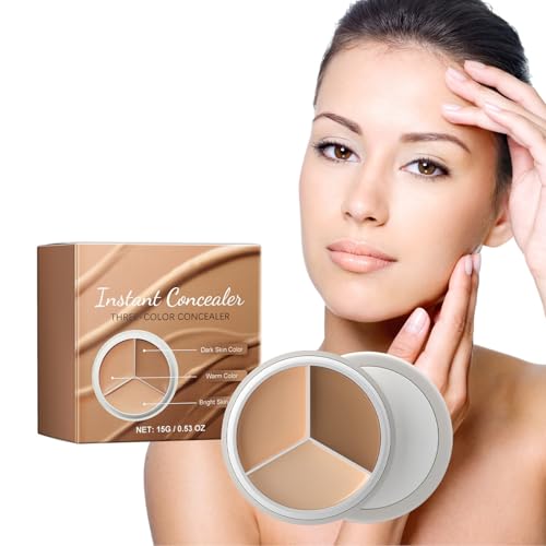 Tattoo Cover Up, Invisible Waterproof Concealer,Long Lasting Professional Skin Makeup Concealer Kit for Body Leg Tattoo, Scars, Dark Spots,Birthmarks,3 color