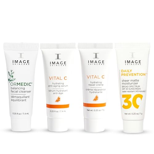 IMAGE Skincare, Five Star Favorites Introductory Skin Care 4 Step Regimen Set for Brighter, Healthier Looking Skin, Discovery Size