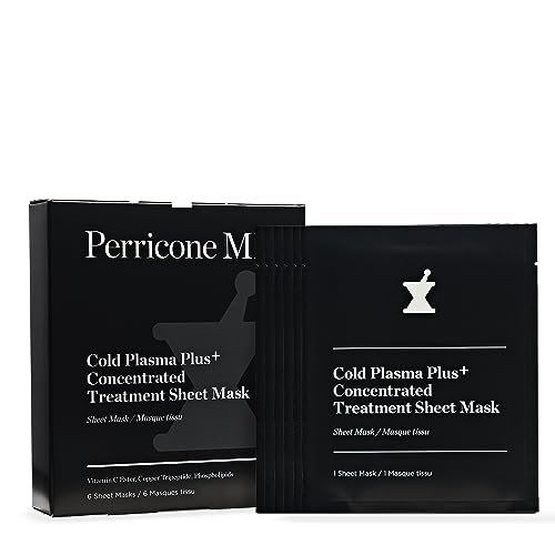 Perricone MD Cold Plasma Plus+ Sheet Mask | Reduces dullness, uneven texture & tone, discoloration & loss of firmness