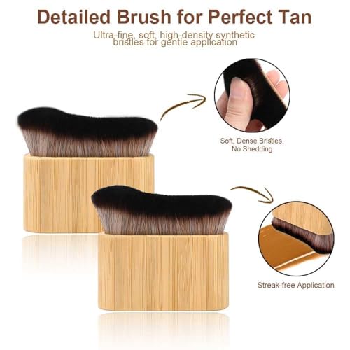 3 in 1 Self Tanning Mitts Self Tanner Mitt Tanning Glove Self Tan Mitt Back Self Tanning Brush for Self Tanner Brush Self Tanner Back Applicator Back Tanning Applicator
