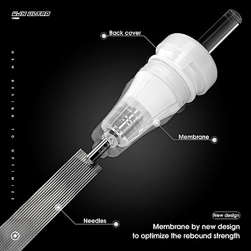 Wjx Ultra Tattoo Cartridges 1011RL 20Pcs Tattoo Needles Round Liner Bugpin Size Fit in Most Tattoo Guns