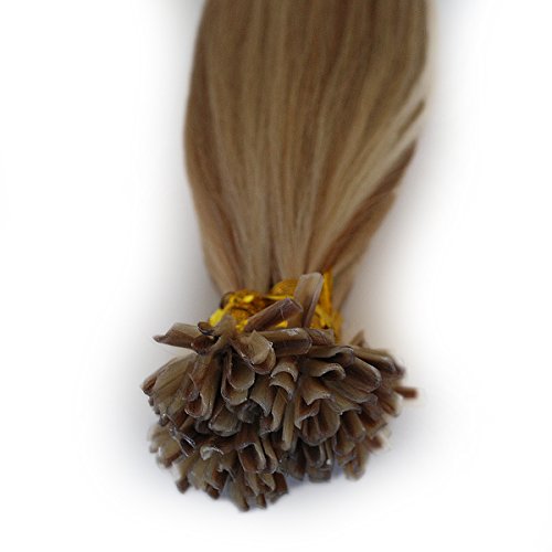 Keratin Hair Extensions U tip100gm Blonde Mixed Multi-color 27 60 Silky Straight