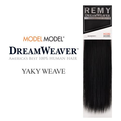 Model Model Human Hair Weave ModelModel Dream Weaver Yaky (14 Inch (Pack of 2), 1B)