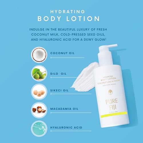 PURE FIJI Hydrating Body Lotion, Coconut Lime Blossom (10.14 Fl.Oz /300ml)