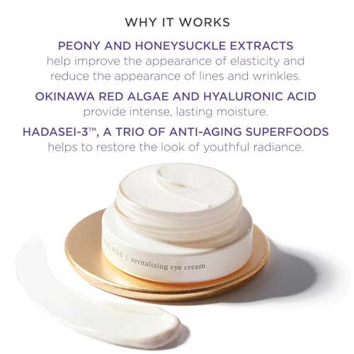 TATCHA Ageless Revitalizing Eye Cream | Cruelty-Free Cream to Reduce Appearance of Fine Lines, Dark Circles and Puffiness | 15 ml / 0.5 oz