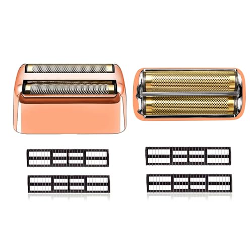 Rose Gold Replacement blades Foil and Cutters Compatible with BaBylissPRO Barberology FXFS2 Shaver foil Replacement Heads(2 pack £©