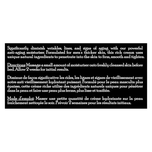 Brickell Men's Revitalizing Anti-Aging Cream For Men, Natural and Organic Anti Wrinkle Night Face Cream To Reduce Fine Lines and Wrinkles, 2 Ounce, Unscented