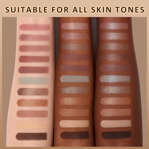 UCANBE 16 Color Baked Eyeshadow Palette with 15PCS Brushes Makeup Set,Matte&Shimmer Blend Eyeshadow for Women&Girls,Highly Pigmented Long Lasting Waterproof Make Up Pallet