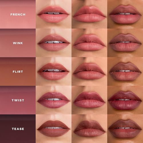 Saie Lip Liner 101 - Lip Pencil Made with a Creamy, Soft Matte Formula for a Naturally Framed or Fully Filled Look - Supercharged with Shea Butter & Jojoba Oil - Wink (.05 oz)