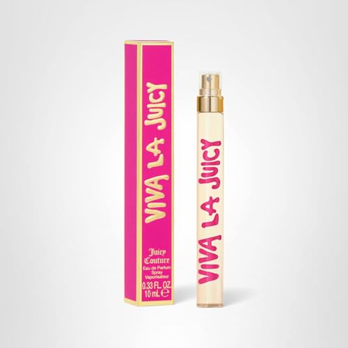 Juicy Couture Viva La Juicy Eau De Parfum Spray Pen, Women's Perfume with Notes of Mandarin, Gardenia & Caramel, Floral & Sweet, EDP Travel Size, 0.33 fl oz
