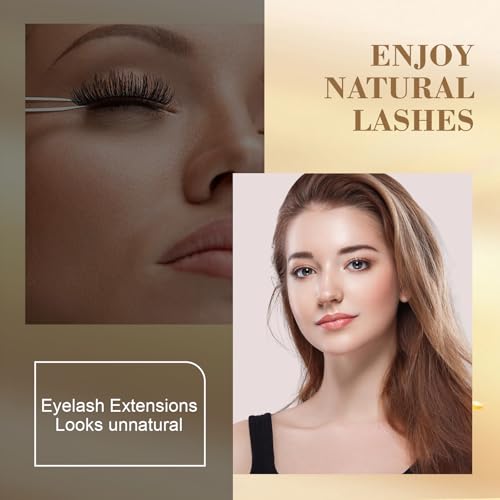 Lash Serum for Eyelash Growth - Natural Lash Enhancing Treatment for Thicker Longer Fuller Looking Eyelashes & Advanced Formula Vegan & Cruelty-Free for Sensitive Eyes, Nightly Use Girls (5ML)