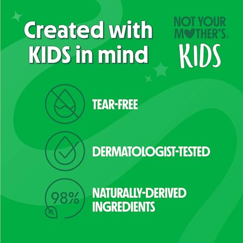 Not Your Mother's Kids Daily Care Bundle - Fragrance Free Shampoo, Conditioner, and Detangler (3-Pack) - Scent Free Hair Products for Kids