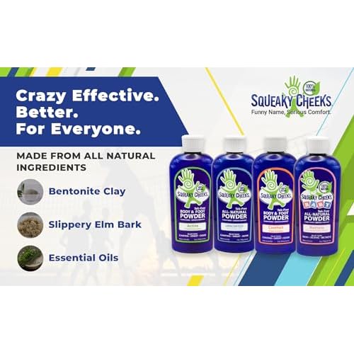 Squeaky Cheek Organic Talc-Free Unscented Dusting Powder (5oz) - Gentle, Nourishing, Fragrance-Free for Sensitive Skin