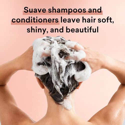 Suave Shampoo and Conditioner Set, Keratin Infusion + Almond & Shea Butter ??Frizz Control and Moisturizing Hair Care Bundle, 28 Oz Ea (4 Piece Set)