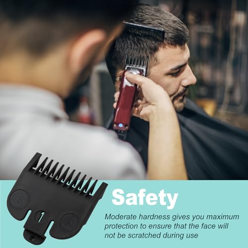 Fits for Most Wahl Clipper Guards Set 1/16" 1/8" 3/16", Professional Clipper Guides Comb Attachment(#1/2, #1, #1-1/2), Trimmer Guards set, 6 Pack