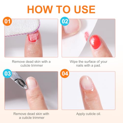Nail Polish Remover Pads£¬100PCS Nail Polish Remover Wipes Fast Remove with Nutrition Oil Individually Wrapped Professional Nail Salon and Home Use