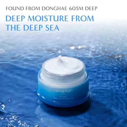 RATAPLAN Donghae Deep Moisturizing Cream 2 Pack - Deep Sea water, For Dry Skin, Ceramide, Hyaluronic Acid, Strengthen Skin Barrier, Korean Skincare