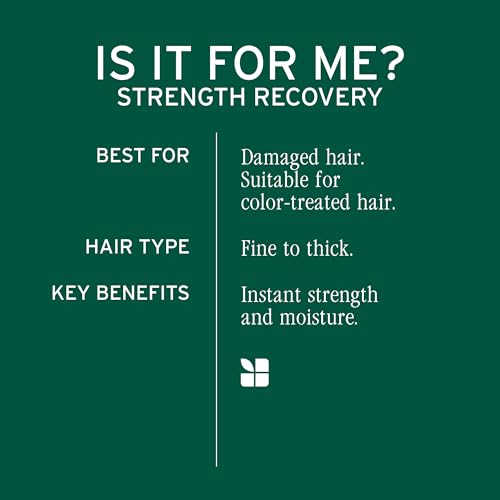 Biolage Strength Recovery Repairing Spray - Leave-In Treatment, Strengthens & Repairs Damaged Hair, Heat Protectant, Detangling Leave-In Treatment, With Olive Squalane & Vegan Proteins