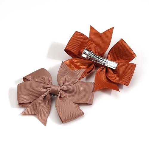 C?LLOT 70pcs 3 Inch Boutique Grosgrain Ribbon Pinwheel Hair Bows,Toddler Bows Hair Clips for Baby Girls Birthday Gifts In Pair