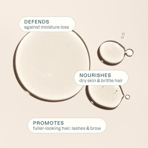 Cliganic Organic Castor Oil, 100% Pure - For Hair, Skin, Face, Eyelashes & Eyebrows | Natural Cold Pressed Unrefined Hexane-Free (8oz)