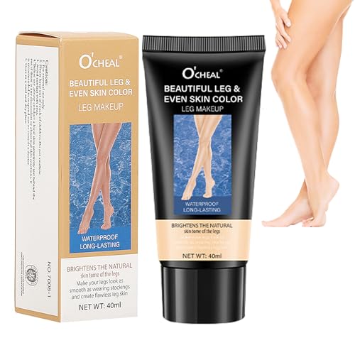 2PCS Leg Makeup Waterproof No Transfer, Leg Vein and Body Cover up Makeup for Tattoo Cover Up/Black Skin, Long Last Body Foundation (Fairest Glow, #01)