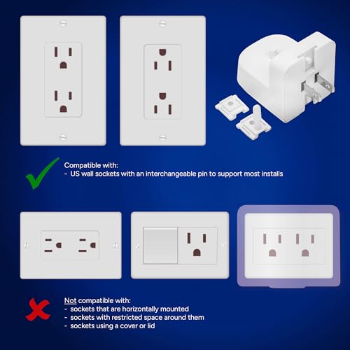 Electric Toothbrush Wall Charger for US Socket for Philips 1000 to 7000 Series | Portable Philips Charging Station, Wireless, IPX7 Seal, with 2 Compatible Toothbrush Heads