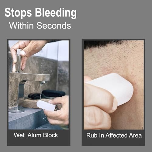 Jack Shaver¢ç Natural Alum Block in Plastic Case (100 g./3.7 oz.) Aftershave Blood Stopper Antiseptic Astringent Soothing Solution for Shaving Razor Burn Relief