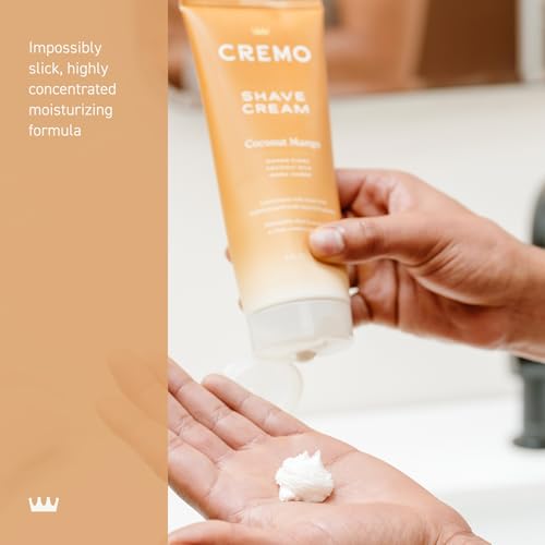 Cremo Cremo Coconut Mango Moisturizing Shave Cream, Astonishingly Superior Ultra-Slick Shaving Cream for Women Fights Nicks, Cuts and Razor Burn, 6 Fl Oz