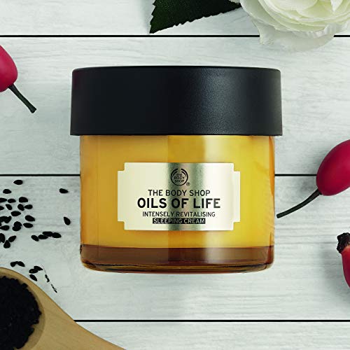 The Body Shop Oils Of Life Intensely Revitalising Sleeping Cream, 100% Vegan Night Cream, 2.7 Oz, one size (I0038833)