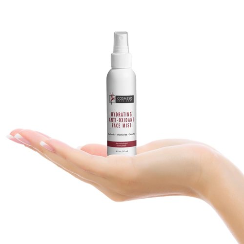Cosmesis Hydrating Anti-Oxidant Face Mist - Refresh, Moisturize & Soothe Dry Skin, Tea Blend & Vitamins A/D - 4 fl oz