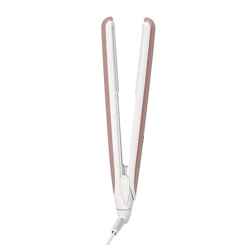VAV Flat Iron Ceramic Tourmaline Hair Straightener Negative Ionic Hair Iron 1 Inch 3D Floating Iron Auto Shut Off 284-446 °F (Pink)