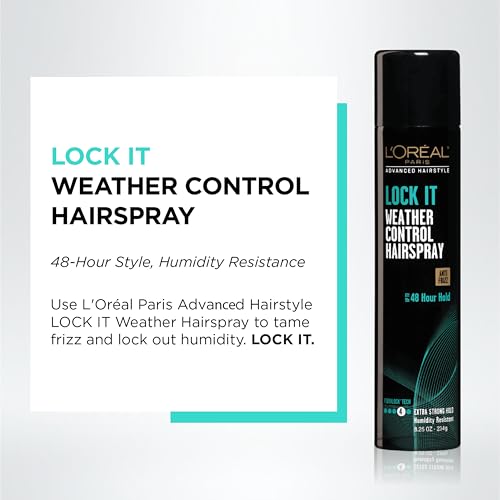 L'Or?al Paris Advanced Hairstyle LOCK IT Weather Control Hairspray, 8.25 oz. (Packaging May Vary)