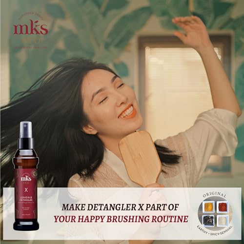 MKS eco X - Leave-In Treatment & Detangler - Moroccan Argan Oil, Hemp Seed Oil - Vegan & Cruelty Free