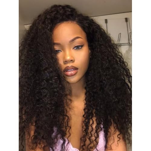 yosly Half Wig Human Hair Water Wave Glueless Wigs Curly Half Wig 3 In 1 Adjustable Drawstring Seamless Flip Over Invisible Hairline Wear Go Beginner Friendly Curly Half Wigs for Women 24 Inch