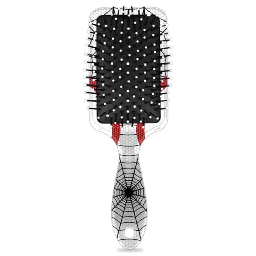 Detangler Hair Brush Hairbrush for Kids Boys Girls, Detangling Brush Smooth for Thin Long Curly Hair, Glide Through Tangles with Ease and Massage Scalp (White Eyes)