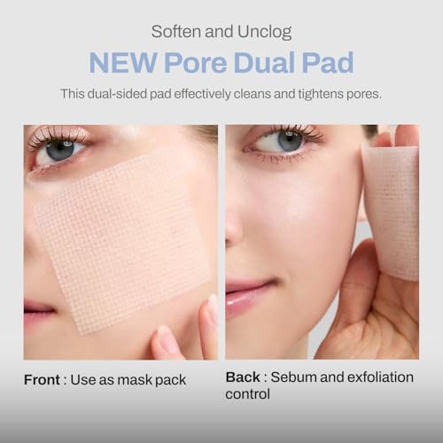 Niacin X BHA Pore Mild Clear Toner Pad - Korean Toner Pads for Face - Hydrating Face Toner for Pore Minimizer - Exfoliating Pore Care with Dual-Sided Pads - Gentle Blackhead Remover, 60 Pads
