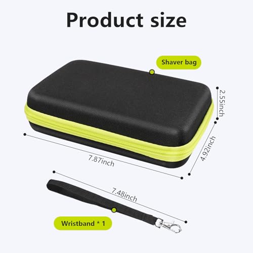 EcoVibe EVA Protective Shaver Hard Case Compatible with Philips One Blade QP2724/90 QP2834/70 QP2630/72 Hybrid Electric Trimmer Hard Portable Storage Carrying Case for Shavers and Accessories