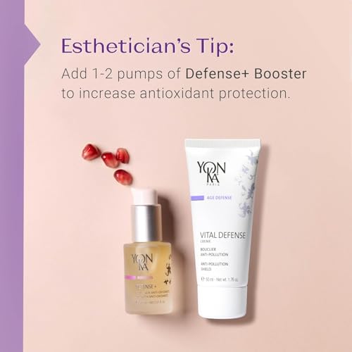 Yonka Vital Defense Day Cream, Daily Facial Moisturizer and Hydrating Anti-Pollution Creme, Dermatologist Tested Professional Skincare, Paraben-Free