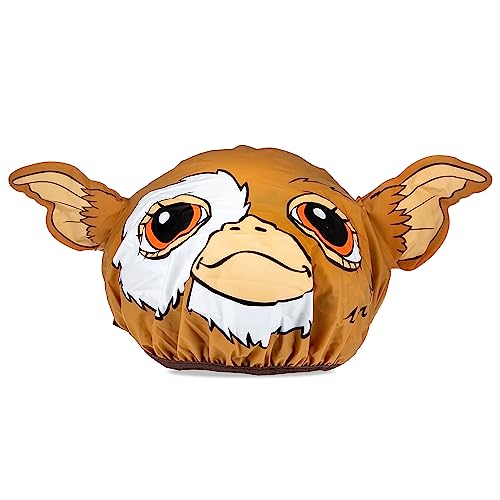 MAD BEAUTY Warner Brothers Gremlins Shower Cap, Keeps Hair Neatly Tucked Away, Dual Layer Comfort: Soft Fabric Inner & Water-Repelling Outer