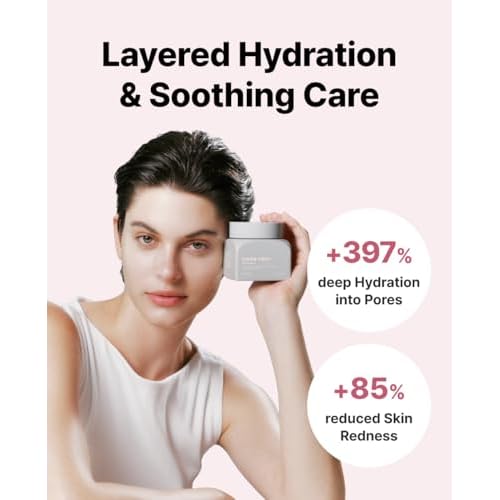 Delere Caviar Glow Dewy Cream | Hydrating Caviar Collagen Cream | Korean Hyaluronic Acid Moisturizer for Radiant Glass Skin, 1.7oz