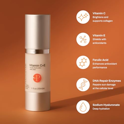 Photozyme Anti Aging Vitamin C + E Ferulic Acid Face Skincare Lotion, 1 fl. oz/30 ml