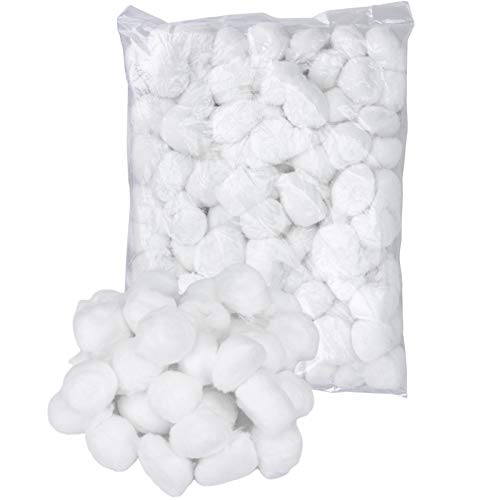 Hedume 500 Count Super Jumbo Cotton Balls, Pure Cotton, Biodegradable Jumbo Absorbent Cotton Balls, Fragrance & Chlorine-Free, Organic Cotton Balls (5 Pack ¡¿ 100 Count)