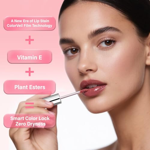 Lip Stain - Lip Stain Peel Off | Waterproof, Transfer-Resistant, Smudge-Proof | Precise Application, One-Peel Finish | Long Lasting Lip Liner Stain for All-Day Color Hold£¨Coral Pink£©